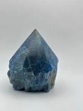 Blue Apatite Crystal Tower – Natural Raw & Polished Point