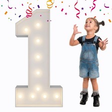 3FT Light Up Numbers, Mosaic Number for Balloons, Giant Marquee Numbers, Mosa...