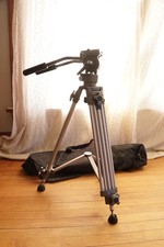 Ravelli AVTP Professional 55" 65mm Video Camera Tripod with Fluid Drag Head