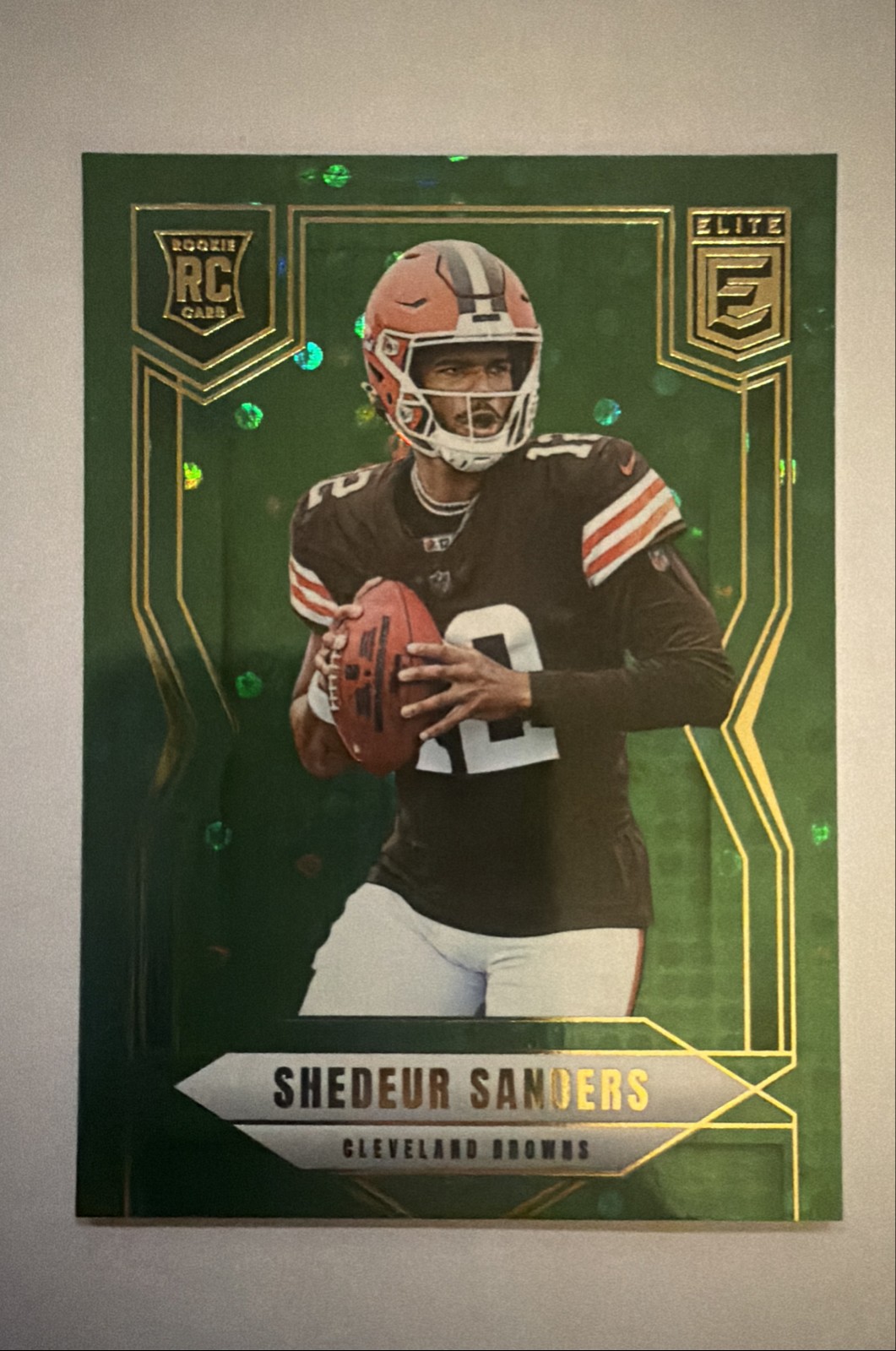 2025 Panini Donruss Elite - Rookies Shedeur Sanders #112 Green Disco (RC)