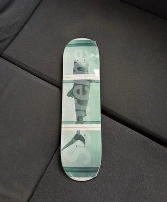 Supreme SS25 Damien Hirst Shark Skateboard Deck White 8,25 x 32 NEU IN HAND