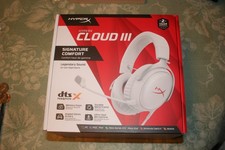 HyperX Cloud III Wired Gaming Headset (Gray/R...