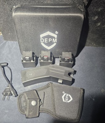 DEPM Heavy Duty Self-Defense Stun Gun, 16ft Range, LED Flashlight for Men/Women