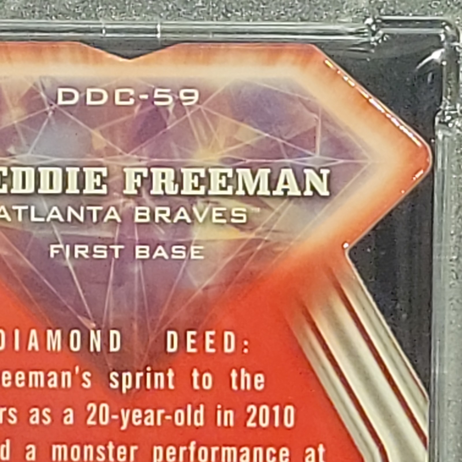 2011 Topps Diamond Die-Cut Freddie Freeman Refractor PSA 8 #DDC59 RC RARE SP !!! view 10