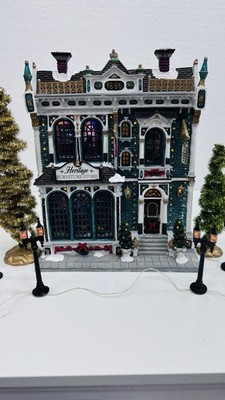 Lemax Essex Street  Heritage Furniture Store  Fiber Optic Lighted Facade Kit