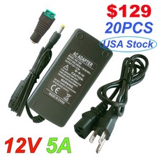 12V 5A Power Supply Adapter, AC100-240V to DC12V Converter Transformer