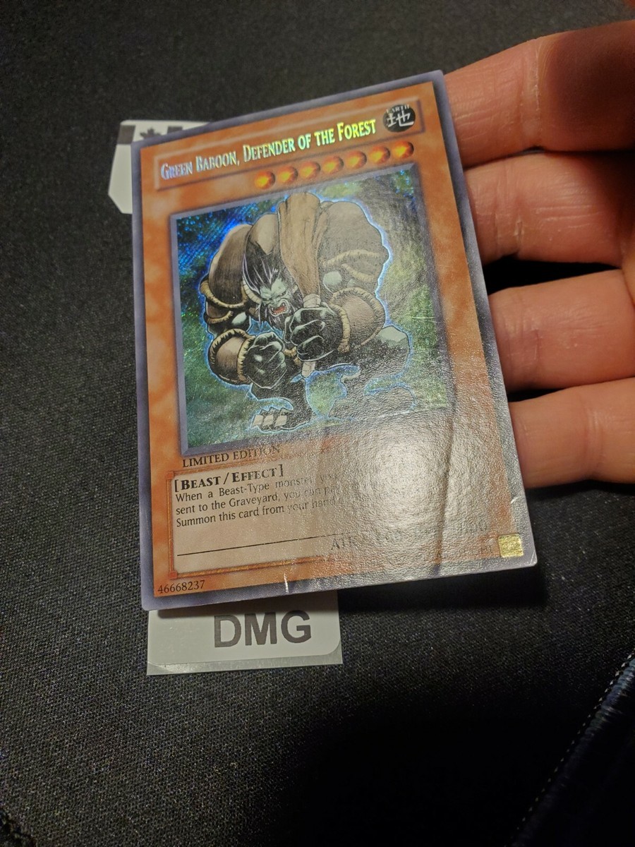 1x Green Baboon, Defender of the Forest - RP02-EN099 - Secret Rare - DMG YUGIOH | eBay 1x Green Baboon, Defender of the Forest - RP02-EN099 - Secret Rare - DMG YUGIOH | eBay