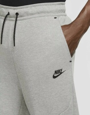 Nike Sportswear Tech Fleece Pants Grey Heather Mens Size XL Cu4495
