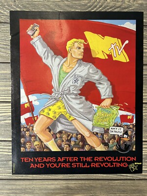 Vintage Mtv Ten Years After The Revolution Ad From Magazine 11  X 13.25 