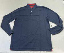 Johnnie-O Polo Shirt Mens Wake Long Sleeve Collared Pullover Size Large