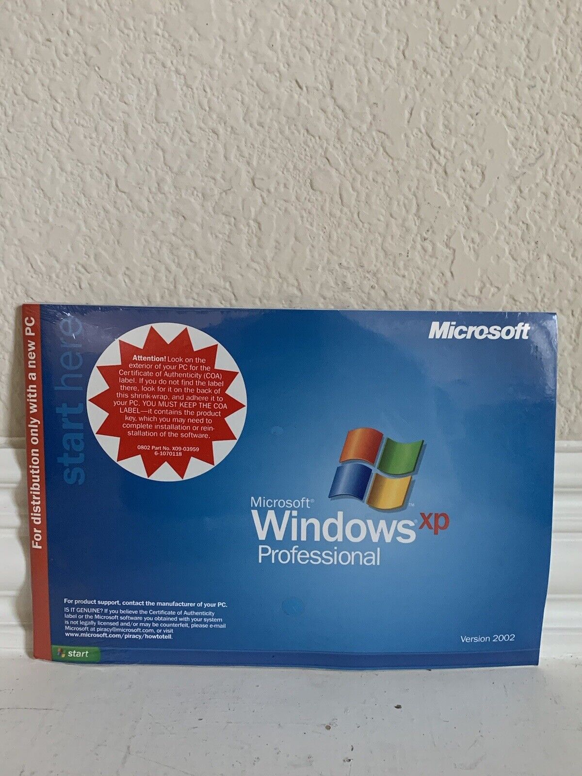 Microsoft Windows XP Professional (Retail (License + Media)) (1 