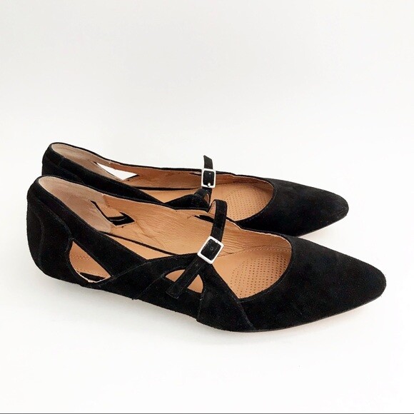 Corso Como Black Suede Mystic Mary Flats Size 6.5 | eBay