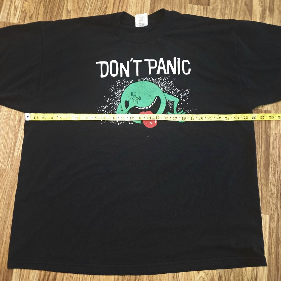 Don't Panic Hitchhikers Guide Galaxy Vintage 80s Nerd Literature Art