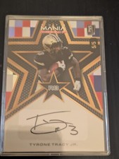 Tyrone Tracy Jr. 2024 Rookie Wild Card Auto Mania American RC 5/5 NY Giants 