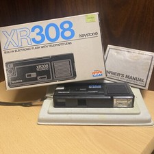 Vintage Keystone XR308 Pocket Camera Tele-Everflash In Original Packaging