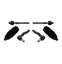 6 Pc Inner Outer Tie Rod Ends Steering Gear Bellows for Ford Fusion Lincoln MKZ