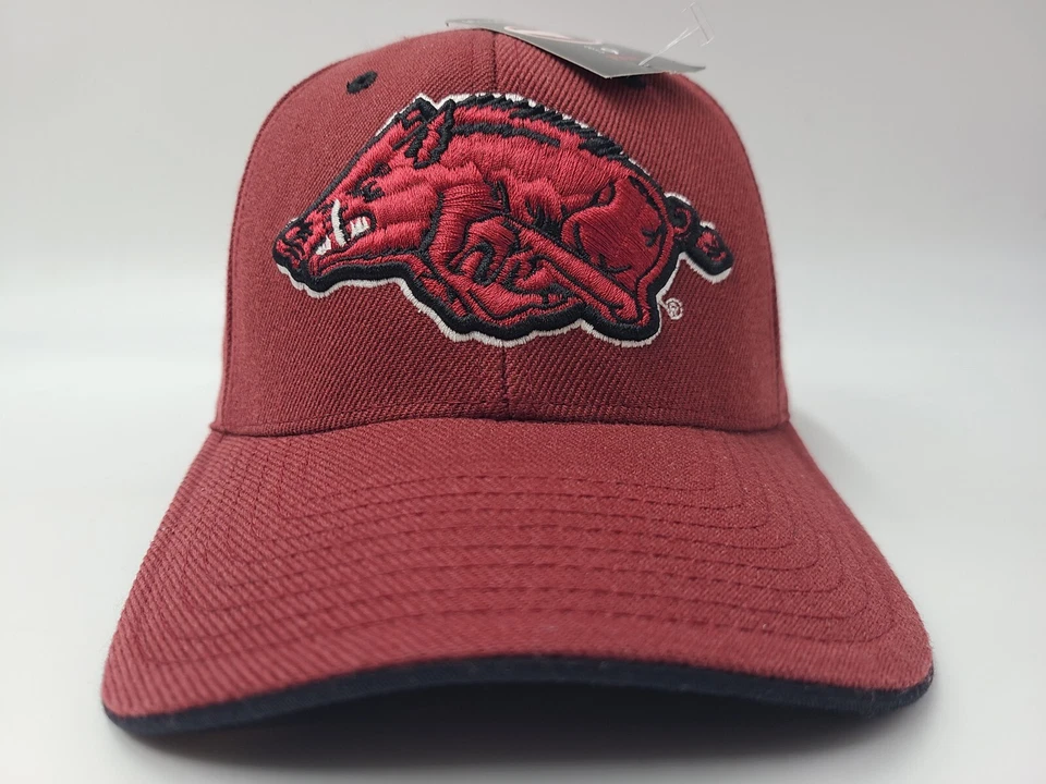 Vintage University of Arkansas Razorbacks Colosseum Fitted 6 7/8 Hat Cap NCAA - Image 2 of 4
