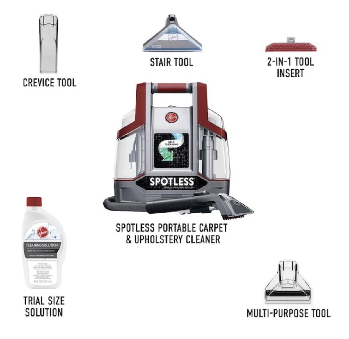 Hoover Spotless Portable Carpet Cleaner Stain Eraser