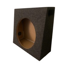 1 Single Truck Subwoofer Slim Ported Standard Box 8 Shallow Sub Enclosure Gray