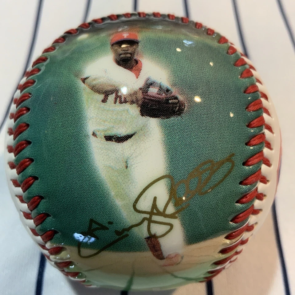 Pelota de béisbol Philadelphia Phillies Jimmy Rollins #11 2004 Photoball Foto 3 de 4