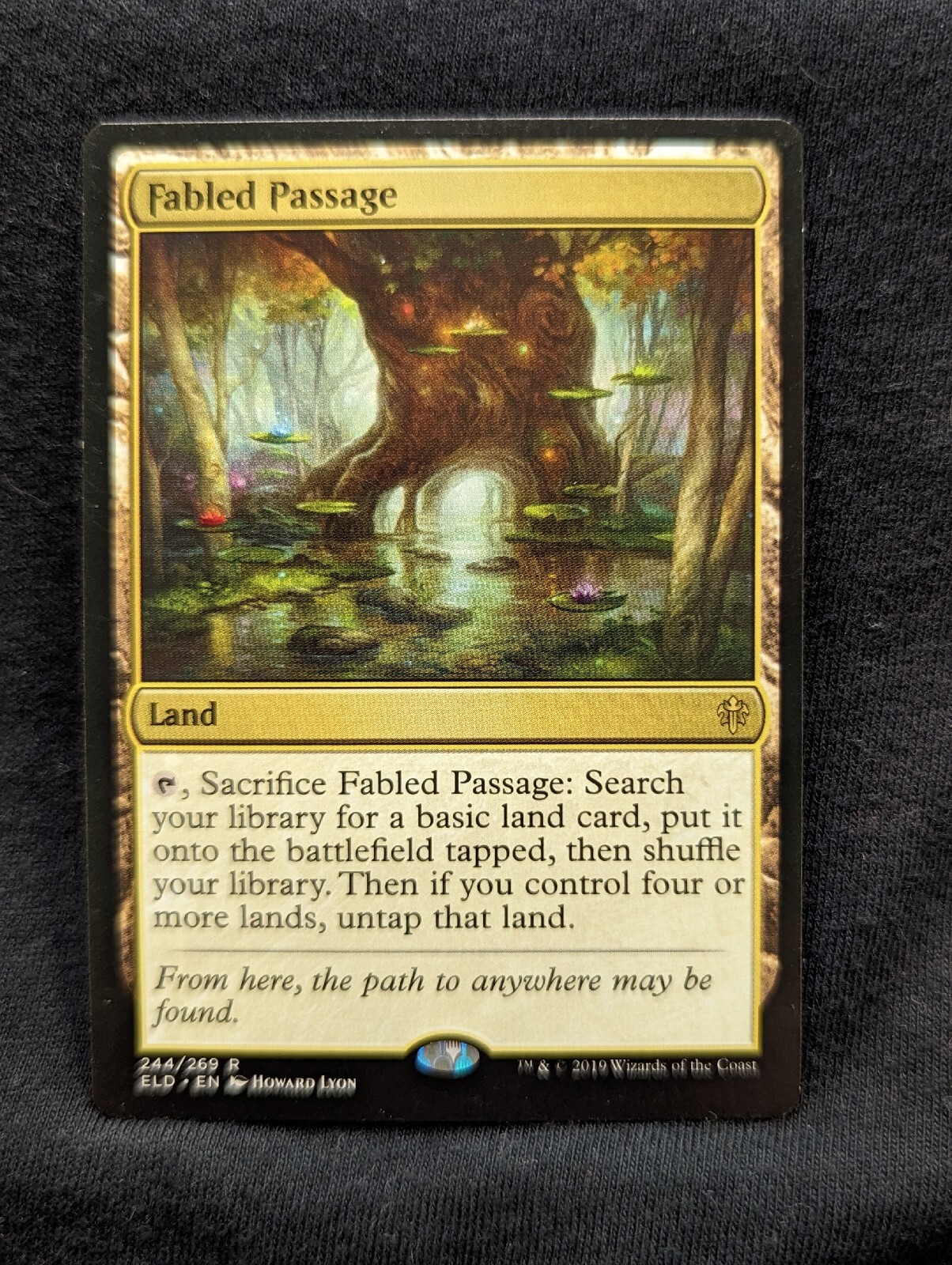 MTG Fabled Passage Land Card - Throne Of Eldraine Rare #244 Near Mint Condition Foundations Collector Booster Box MTG Fabled Passage Land Card - Throne Of Eldraine Rare #244 Near Mint Condition Foundations Collector Booster Box