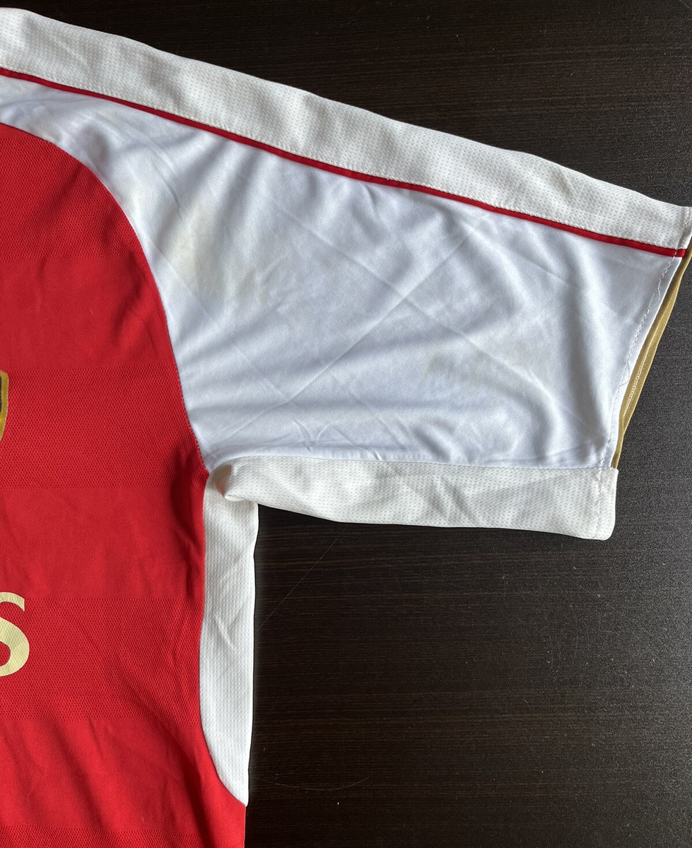 Arsenal FC Fly Emirates Soccer Jersey Unisex Red & White No Tag