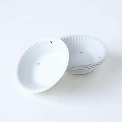 "What Is It?" Reusable White Soup Or Cereal Bowls With Ant Design, 6 Inch Melamine, Set Of 4 (844828063263)