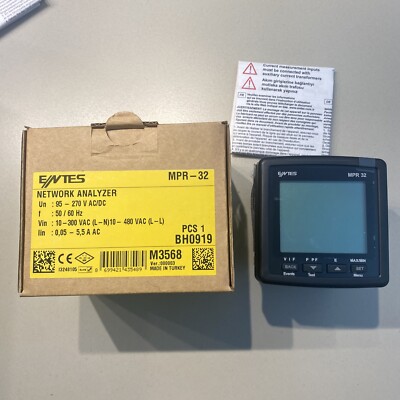 Network Analyzer Panel Analysis New 5.5A Digital Entes MPR-32