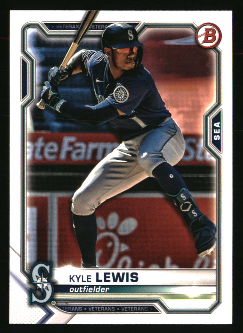 Kyle Lewis 2021 Bowman #48 BASEBALL Card Mariners