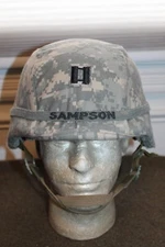 Original Gulf War(s) Era U.S. Army Combat Helmet Named w/Full Liner & Cover Band