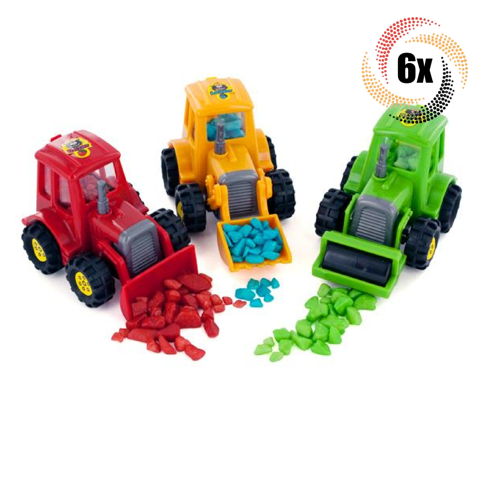 6x Бульдозеры Bubble Mania Bubble Dozer Ассорти из наггетсов с начинкой из жевательной резинки 25 унций 4490₽