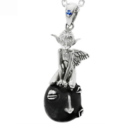 Berserk Saints Puck & Beherit Necklace Silver 925 Zirconia Made to Order Japan