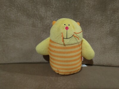 HABA HABAMAASS GERMANY PLUSH  doll Yellow Orange Straps Stuffed Animal 4''