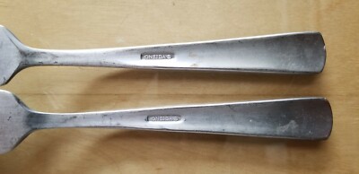 ONEIDA USA アンティーク Vintage Oneida Woodcrest Stainless Flatware Set: Service for 8