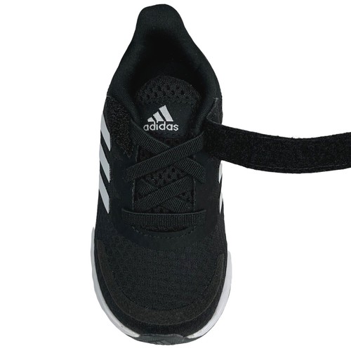 Adidas Baby Boys Slip-on Sneakers Size 6 Black-White Athletic Shoes Lightweight - Picture 5 of 13