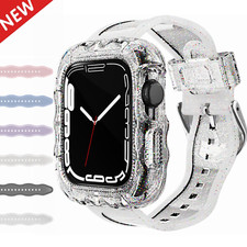 For Apple Watch Series SE/6/5/4 Sport Cover iWatch TPU Band Strap  Case 40/44mm