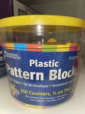 New LEARNING RESOURCES PATTERN BLOCKS 1/2 CM ...