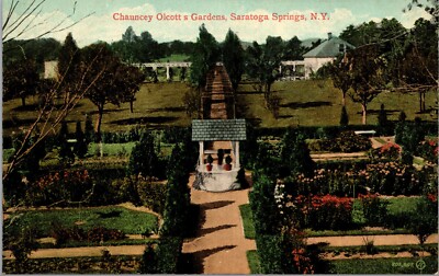 Chauncey Olcott's Gardens, Saratoga Springs NY, Well, DB, Unposted