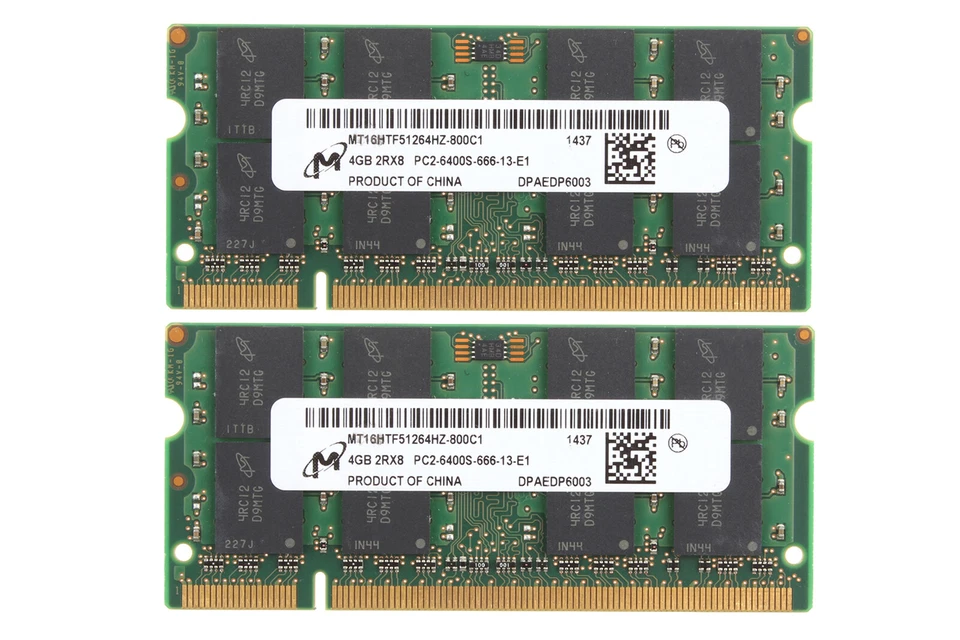 Micron 4GB 2Rx8 PC2-6400 RAM DDR2 800Mhz NON-ECC Memory 200Pin Laptop SO-DIMM - Image 4 of 4