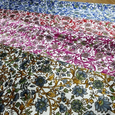 Floral Satin Print Kleid Material Drapierung Handwerk Quilten Material 58'' Meterware