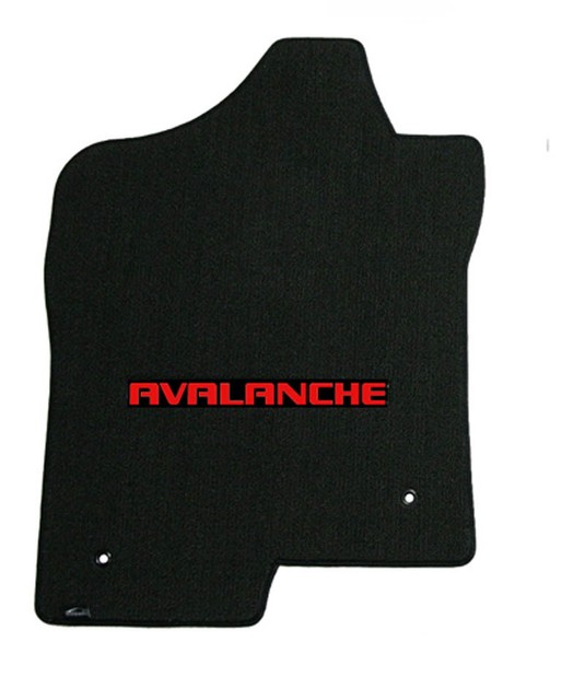 NEW! Black Floor Mats 20072013 Chevy Avalanche with embroidered logo