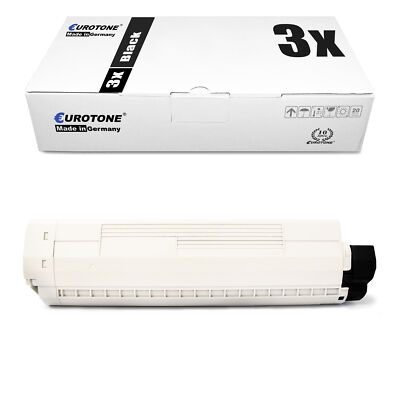3x Toner für OKI ES 8451 8461 CDTN MFP CDXN DN plus BLACK