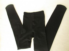 Girl's Black Tights Good Quality FLEECE LINED Size M