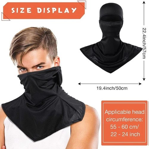 Mascarilla facial de pasamontañas al aire libre para hombres y mujeres protección solar anti-UV, ciclismo - Imagen 8 de 41