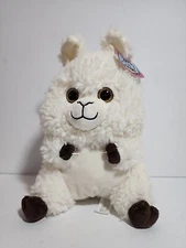 NWT Belly Buddies Llama Sheep Lamb Stuffed Animal Toy White Plush Nanco