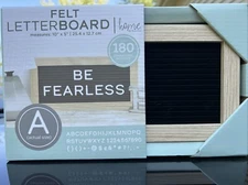 NEW Felt Letter board - BLACK  180 Characters Included  10” X 5”