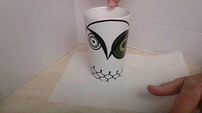 Night Owl 2014 Starbucks 16oz Grande Coffee Mug *Flaws: Pencil Marks/Chips-Bottm