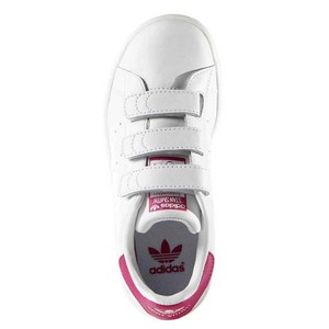 Adidas Grand Court Scarpe Bambini Basse Bianco Nero a Strappo