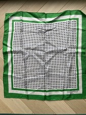 Foulard Vintage Ted Lapidus Paris - Coloris Vert - Années 80