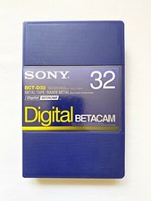 2X Sony Digital BETACAM Tape BCT-D32 METAL TAPE - 32 Minutes Each - 2 TAPES
